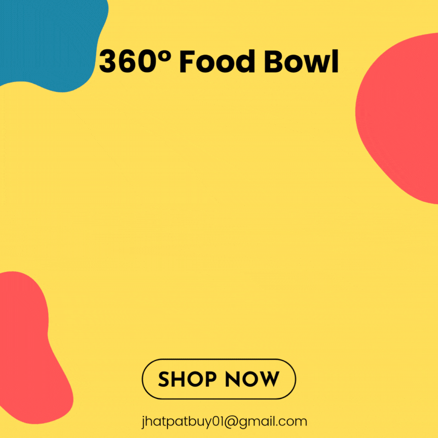 360° No-Spill Gyro Bowl – The Ultimate Mess-Free Mealtime Solution!