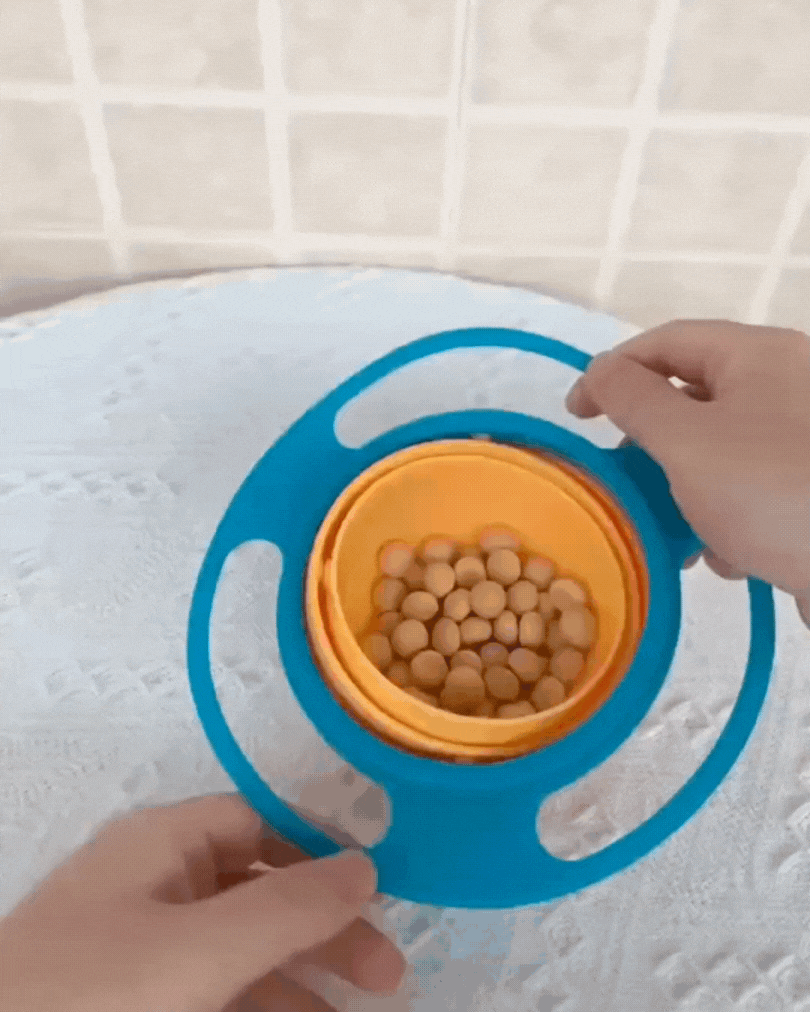 360° No-Spill Gyro Bowl – The Ultimate Mess-Free Mealtime Solution!