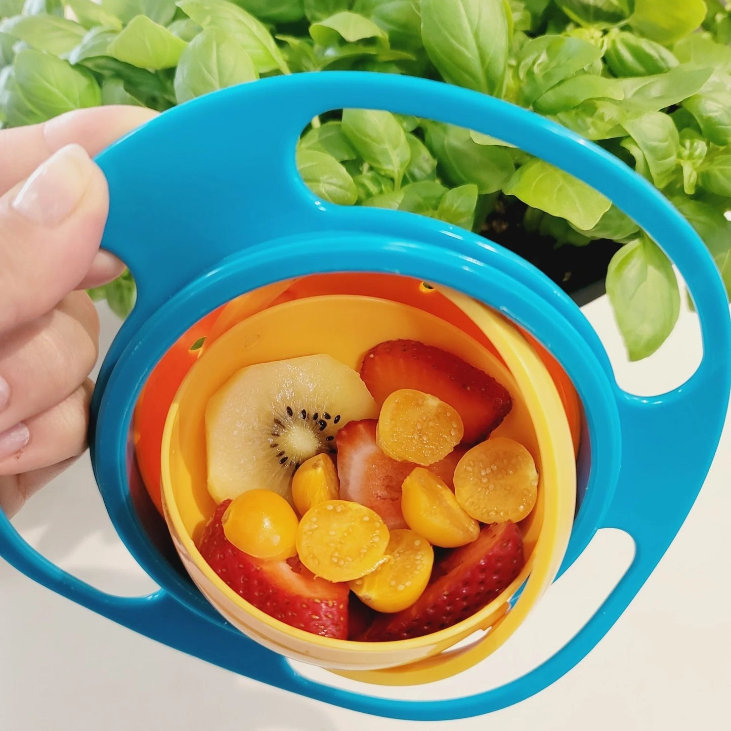360° No-Spill Gyro Bowl – The Ultimate Mess-Free Mealtime Solution!